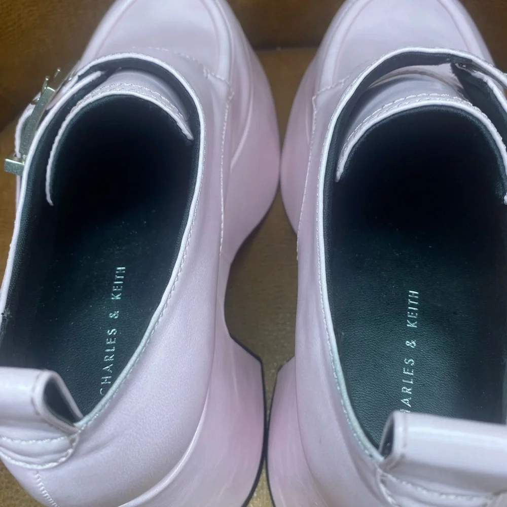 Charles & Keith Pink Platform Shoes